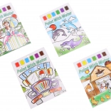 set de peinture créatif avec aquarelles – 6 couleurs et pinceau