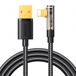 câble coudé usb‑a vers lightning 1,2 m noir joyroom