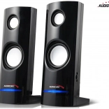 Haut-parleurs d’ordinateur 8 W USB Audiocore AC860