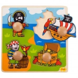 Puzzle à encastrer Pirates de Bigjigs Toys