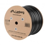 Lanberg câble réseau FTP Cat 6 gel extérieur 305 m, noir