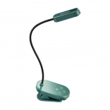 Mini lampe pince pour livres verte