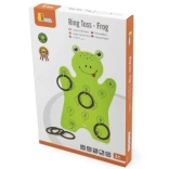 Jeu de lancer d’anneaux en bois – grenouille