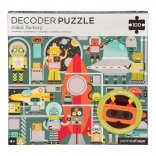 Petit Collage puzzle robots avec masque décodeur, 100 pièces