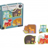 Petit Collage premier puzzle - Animaux de la forêt