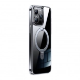 Coque magnétique transparente TORRAS UPRO Ostand avec support pour iPhone 15 Pro