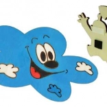 Aimant décoratif en bois Nuage