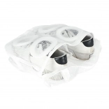 Sac de lavage en maille pour chaussures avec fermeture éclair 28 × 27 cm