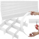 Organisateur de tiroirs avec séparateurs ajustables 4 pièces