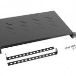 Étagère pour baies 19" 1U, 600 mm, noire LANBERG