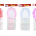 Couverture d’emmaillotage colorée pour poupées 45–50 cm