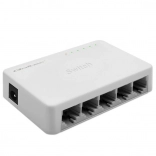 QOLTEC switch réseau gigabit 5× RJ45, 1000 Mb/s, plug & play