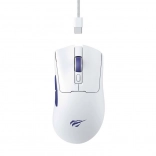 Souris de jeu filaire Havit MS966 RGB blanche