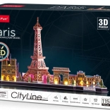 puzzle 3D lumineux cityline panorama paris 115 pièces