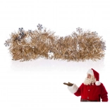 Guirlande de Noël 2 m argent–champagne HOME DECOR