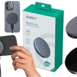Chargeur sans fil magnétique AUKEY MagFusion 15 W Qi2 (noir)