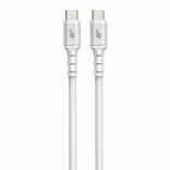câble USB‑C vers USB‑C en silicone 2 m blanc
