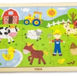 Puzzle en bois Viga ferme pour enfants