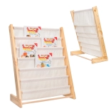 Étagère en bois pour enfants avec support 76,5 cm