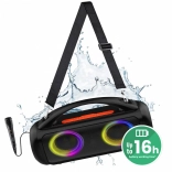 Enceinte Bluetooth portable Media-Tech Power Audio Pro MT3184 avec karaoké et LED RVB