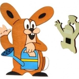 Magnet décoratif en bois La Petite Taupe – ami le lièvre