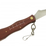 Couteau pliant pour champignons avec brosse et étui