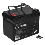 Batterie AGM sans entretien 12V 33Ah Green Cell