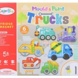 Fabrication d’aimants – coffret créatif véhicules de chantier