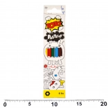 Crayons hexagonaux 6 pièces