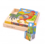 BIGJIGS TOYS cubes illustrés ferme