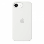Coque en silicone pour iPhone 16e – blanc