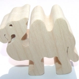 Fauna figurine en bois chameau