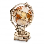 Globe mécanique en bois lumineux – Kit 3D RoboTime