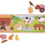 Puzzle magnétique ferme Bigjigs Toys
