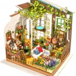 RoboTime miniature de maison – terrasse de jardin kit DIY avec LED