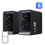 Edifier QR65 enceintes de bureau noires avec son Hi‑Res et charge rapide