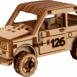 Puzzle 3D en bois – modèle de voiture de rallye 3