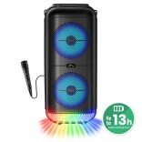 Enceinte Bluetooth portable MEDIA-TECH Power Audio MT3183 avec karaoké et éclairage LED