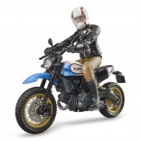 Bworld moto Scrambler DUCATI Café Racer avec pilote