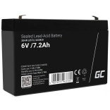 Batterie sans entretien Green Cell AGM 6V 7,2Ah