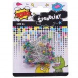 Épingles à tête colorée 100 pcs