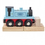 Bigjigs Rail locomotive en bois Terrier – bleu
