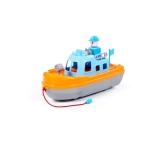 Bateau de police avec figurine