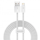 Baseus Dynamic câble USB–Lightning 2 m, charge rapide 2,4 A (blanc)