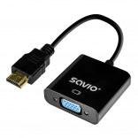 Adaptateur HDMI vers VGA Savio AK-75