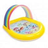 Piscine pour enfants gonflable avec auvent VESSEL INTEX Arc-en-ciel joyeux