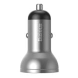 Chargeur de voiture Baseus avec 2 ports USB et écran LED