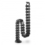 Organisateur de câbles élastique 1,3 m noir