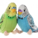 Peluche Perruche ondulée 14 cm