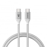 Orico câble de charge USB‑C vers USB‑C 100 W, blanc